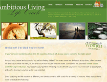 Tablet Screenshot of ambitiousliving.com